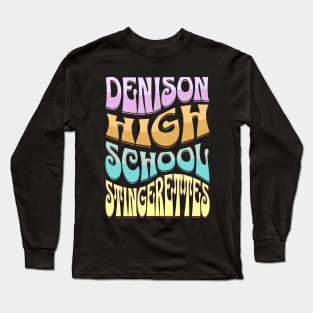 Denison High School Stingerettes Retro Long Sleeve T-Shirt